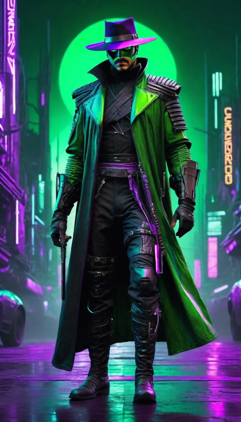 Cyberpunk bounty hunter