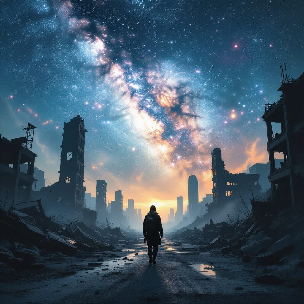 Lone Survivor in Cosmic Ruined City