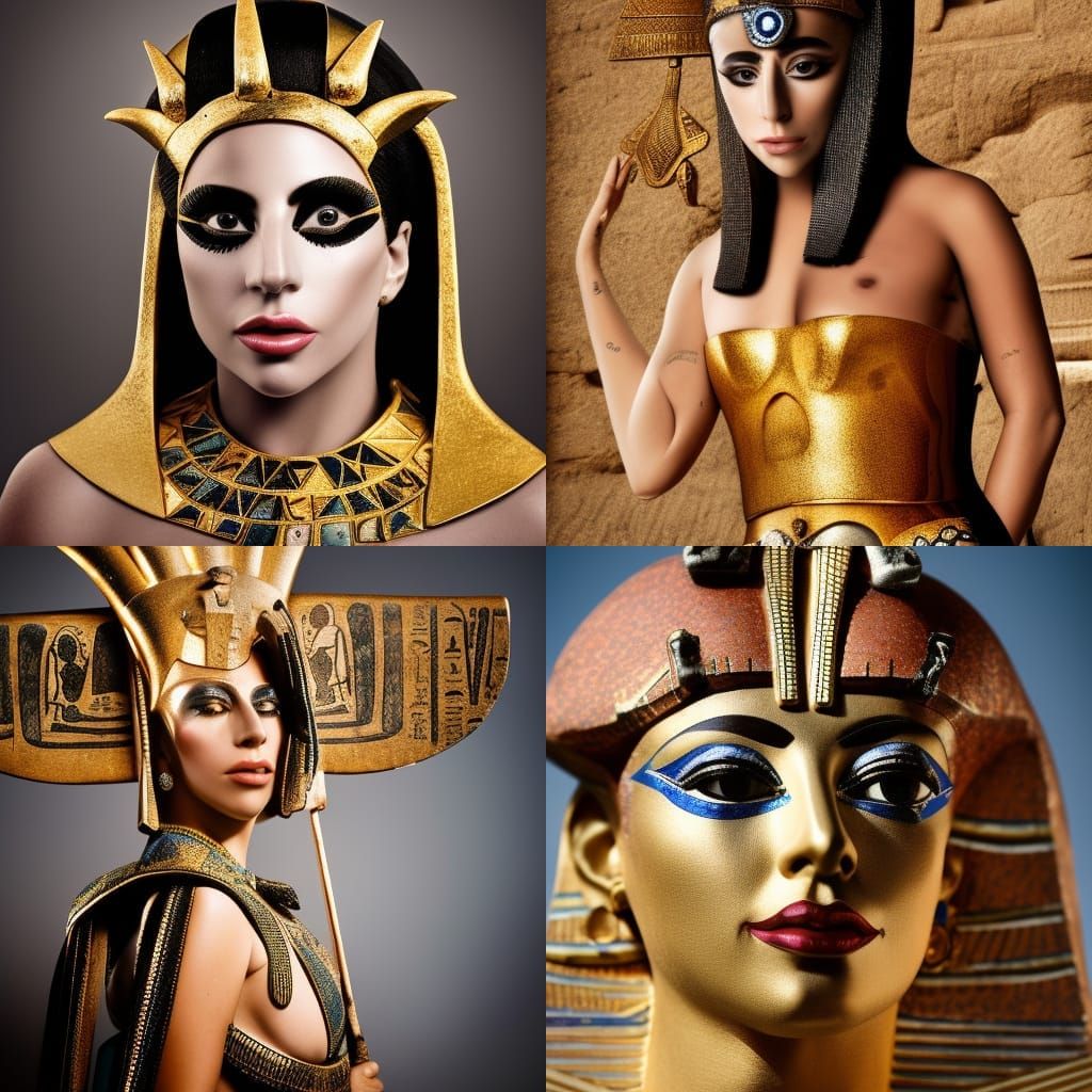 Lady Gaga as Ancient Egyptian Queen