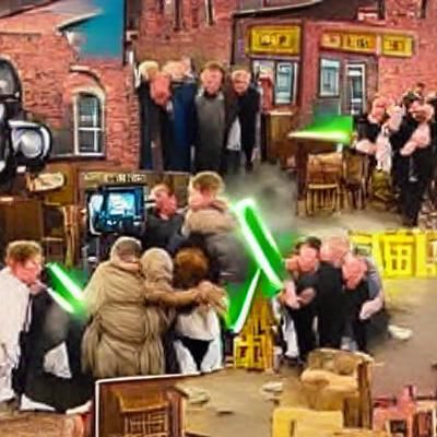 Star Wars vs. Coronation Street Bar Brawl