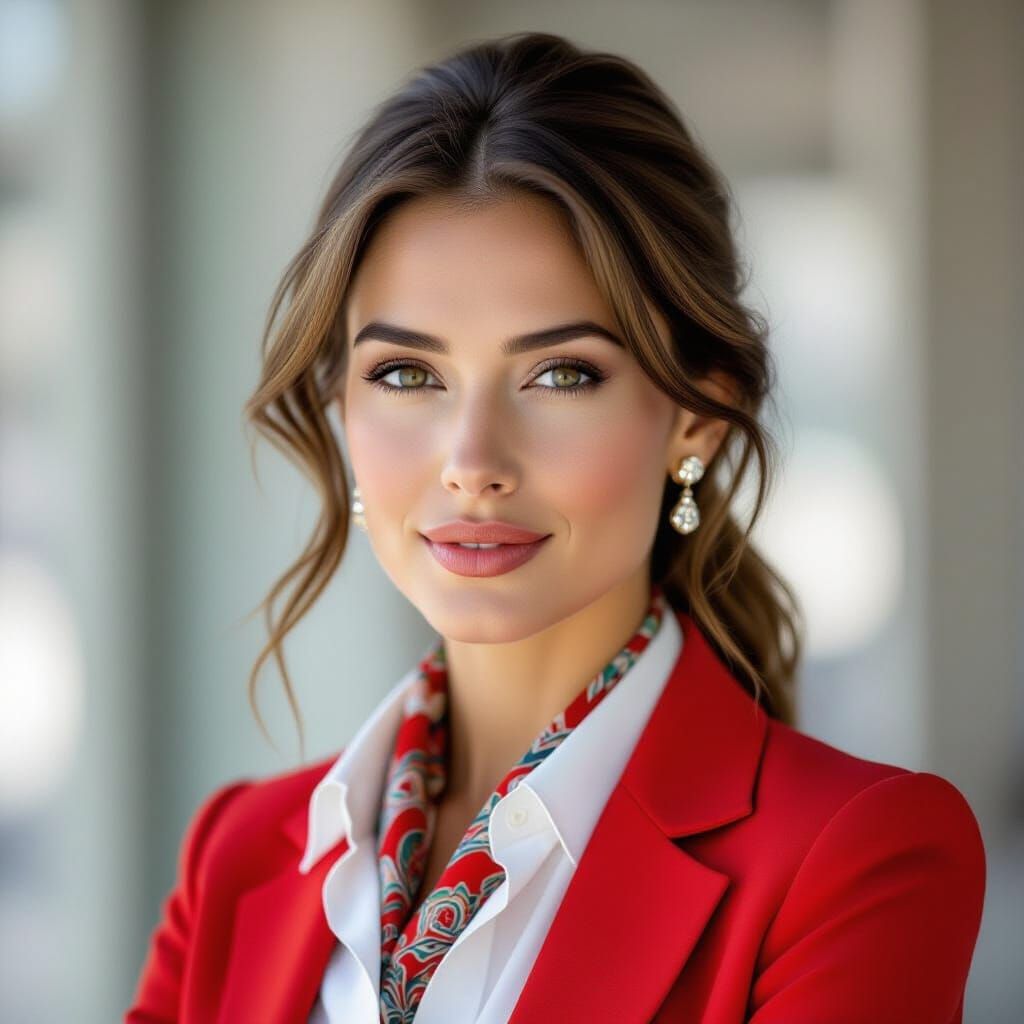 Businesswoman Portrait in Studio Lighting by Herb Ritts