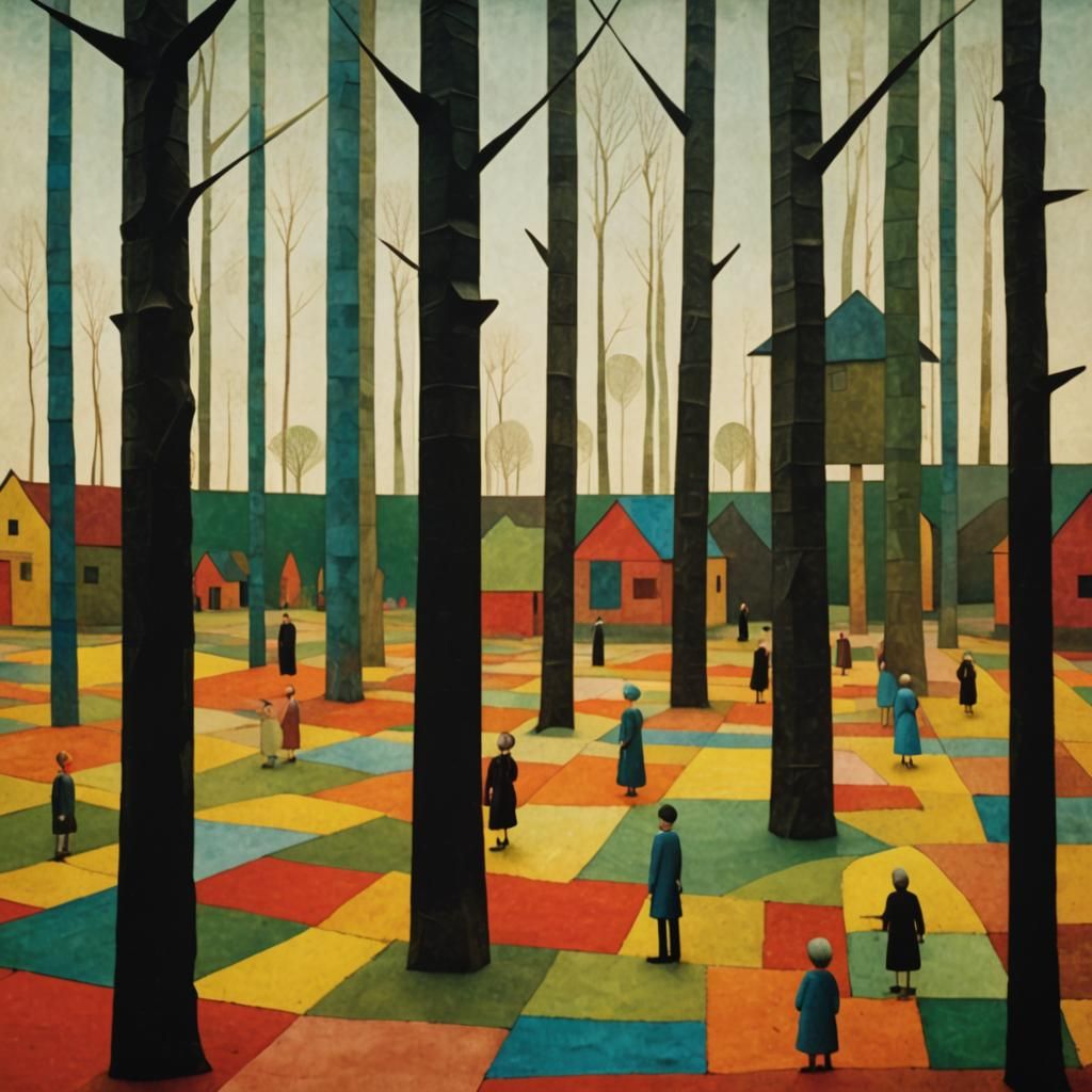 Whimsical Domestic Scene in 3D