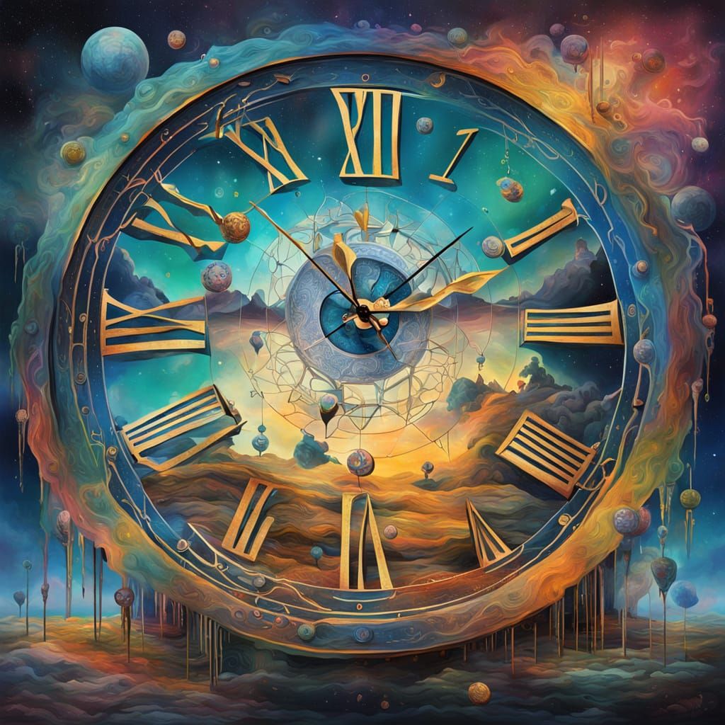 Surreal Cosmic Dreamscapes in Holographic Art