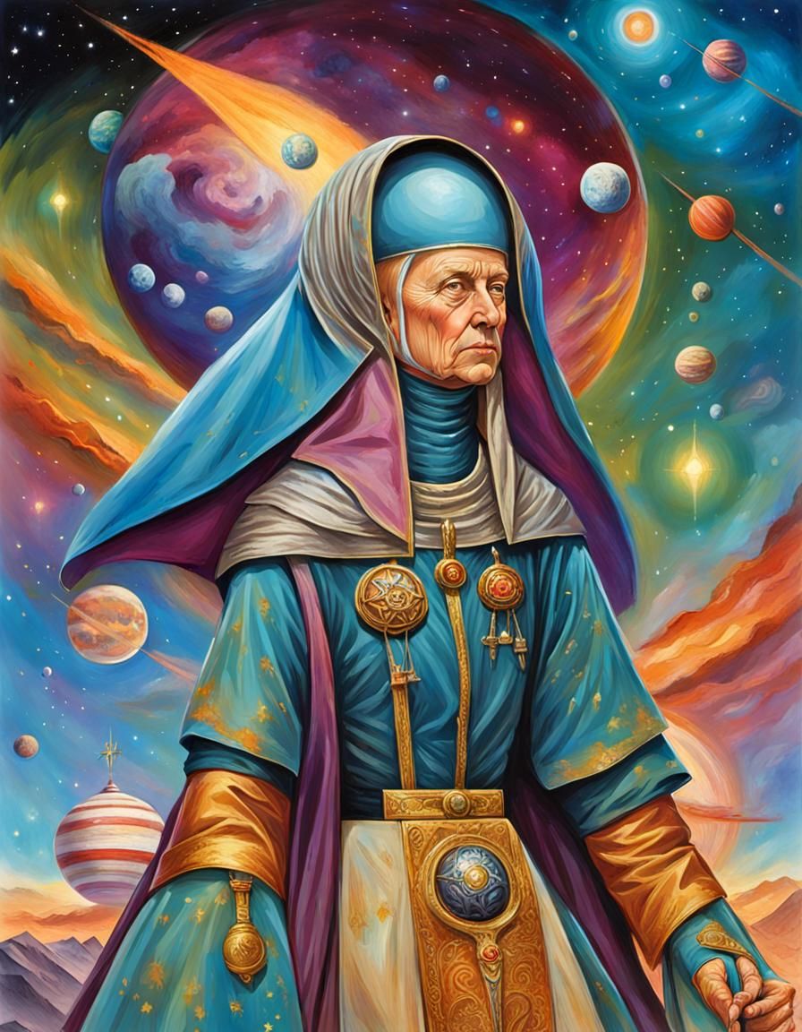 Bene Gesserit Nuns in Surrealist Art Styles