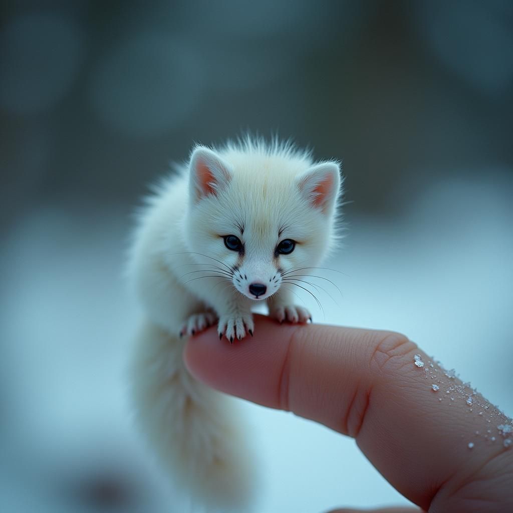 Tiny arctic fox