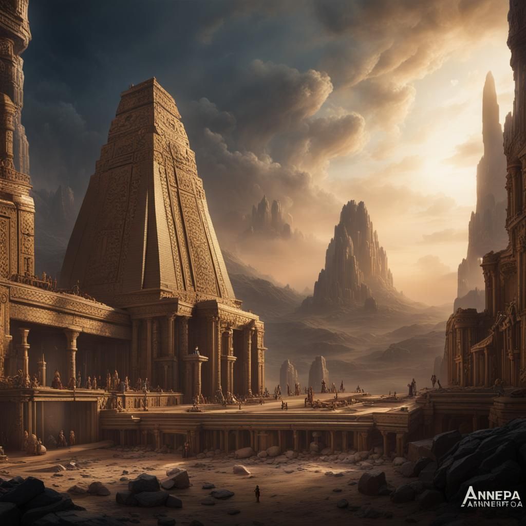 Ancient King's Reign: Detailed Matte Painting