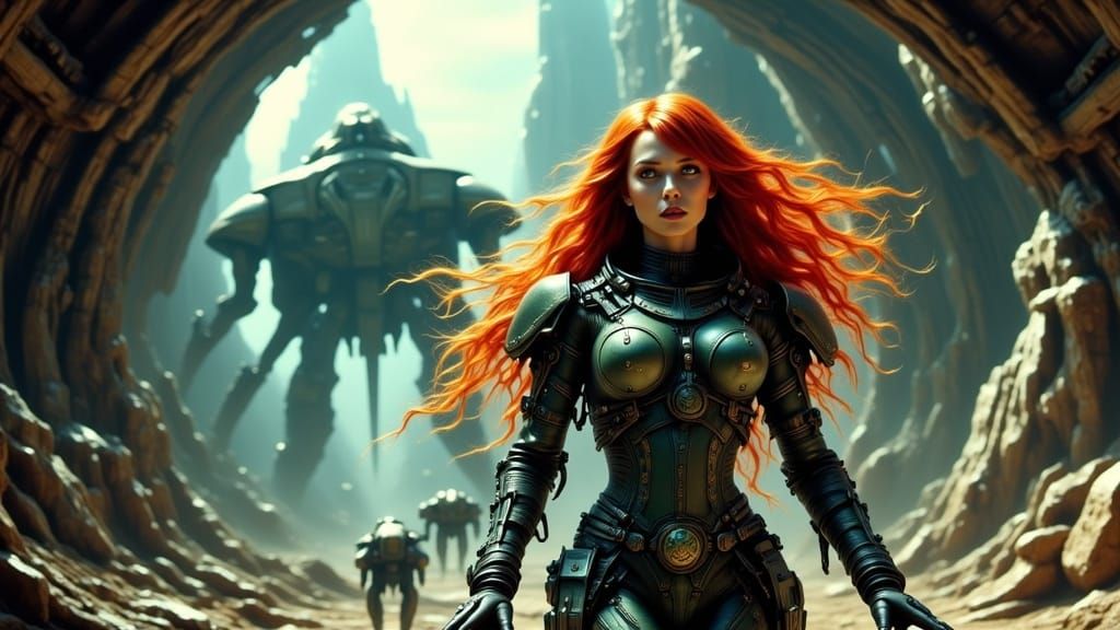 Space Marine Pilot Lands on Alien Planet