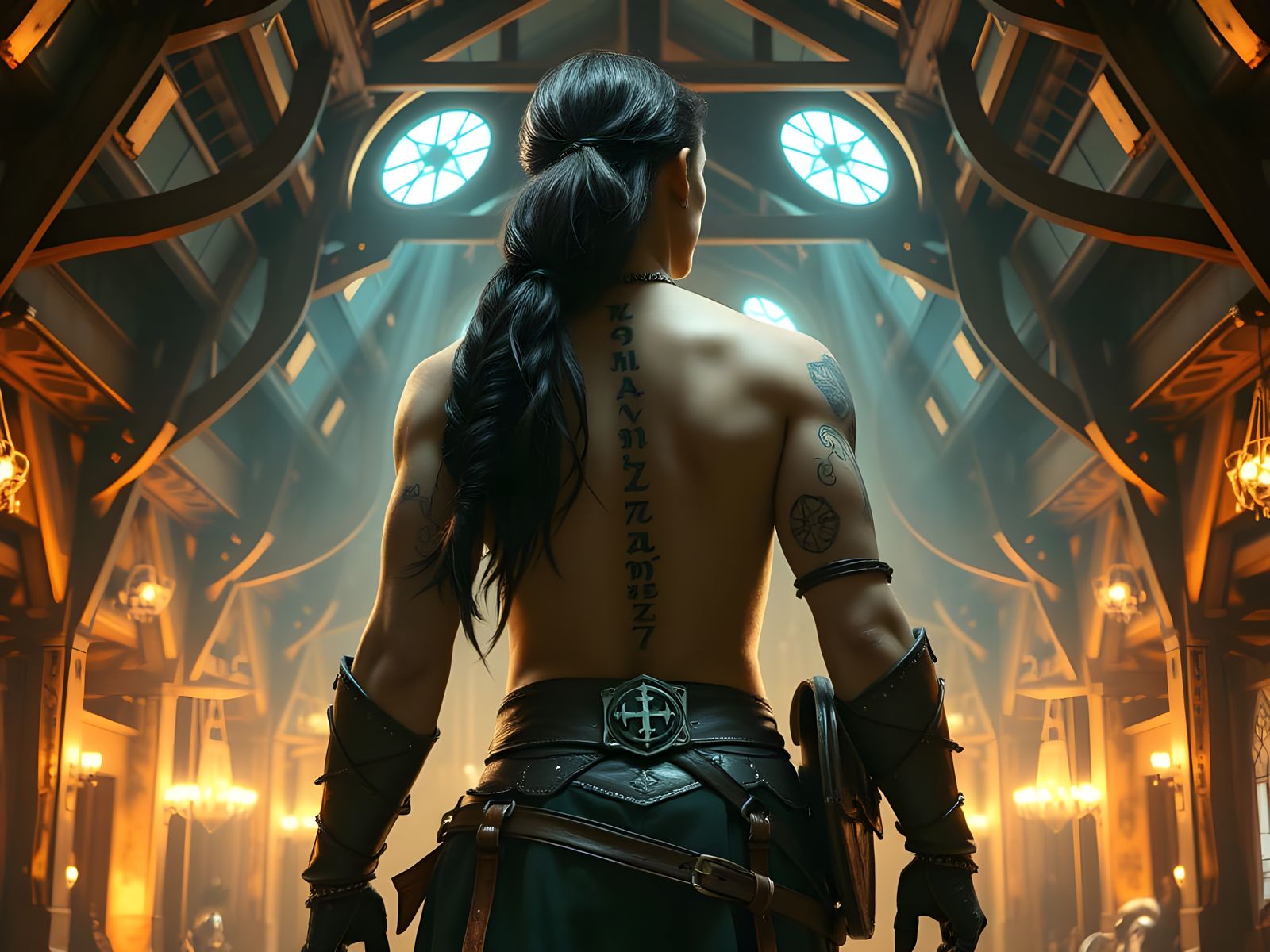 Nordic Warrior Queen in Ambient Light