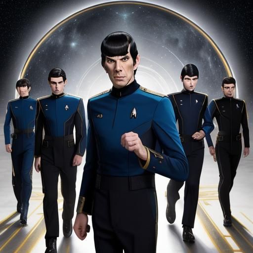 Spock in Star Trek Uniform