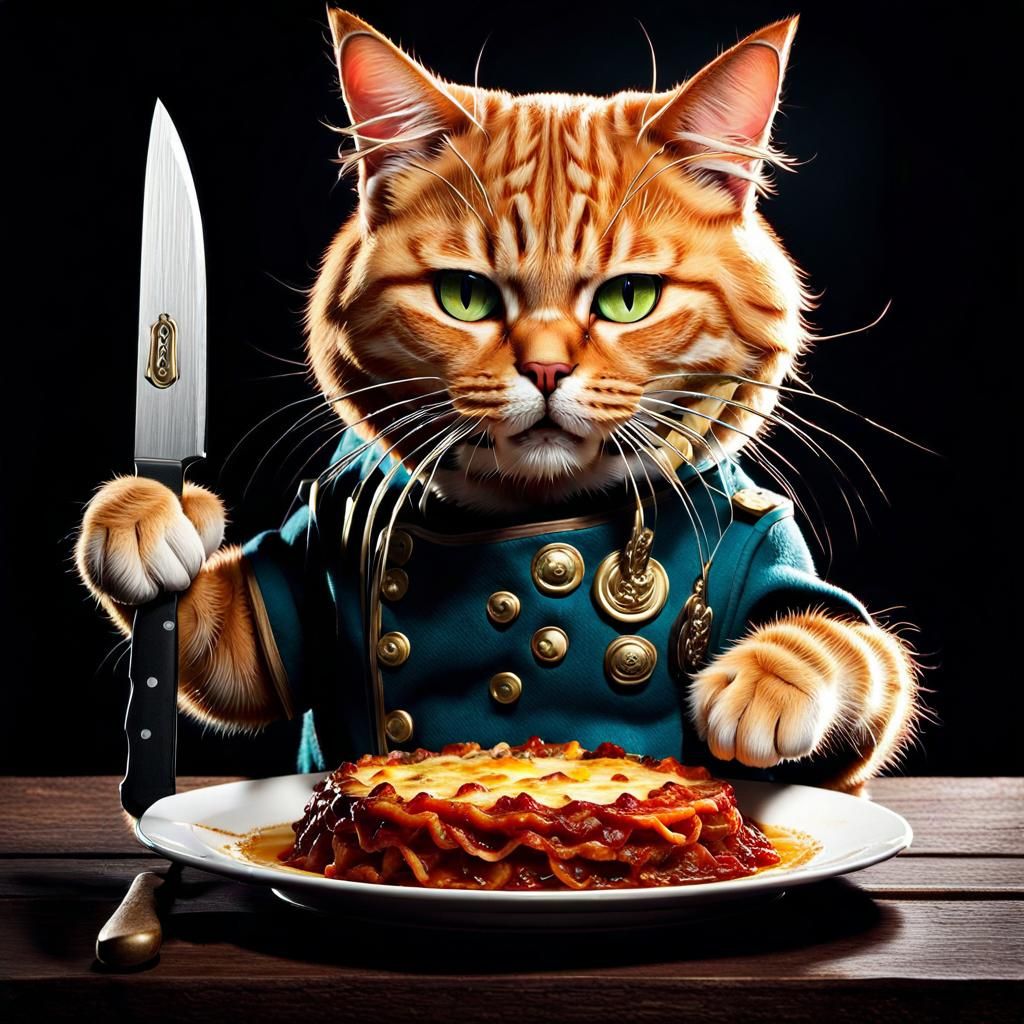 Lasagne lover Garfield would kill for his favorite dish.