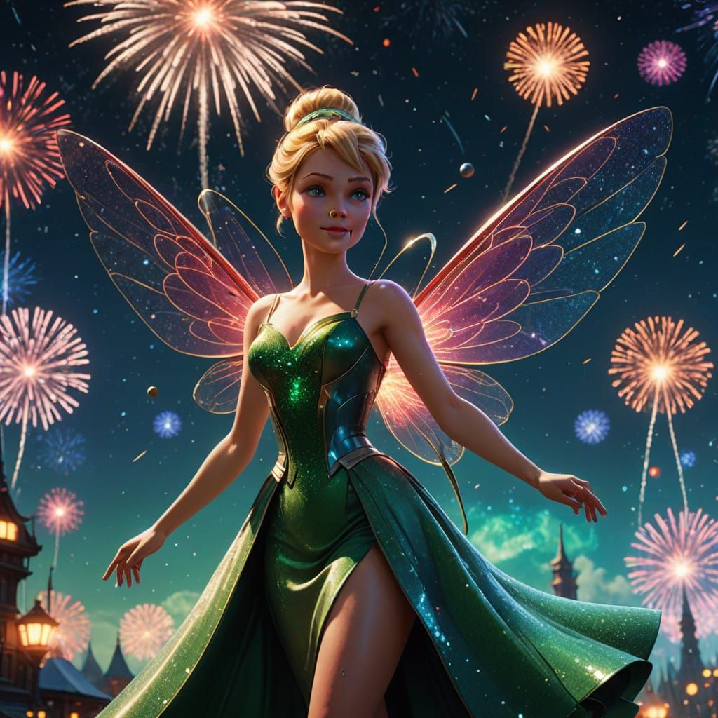 Whimsical New Year Celebration in Futuristic Style