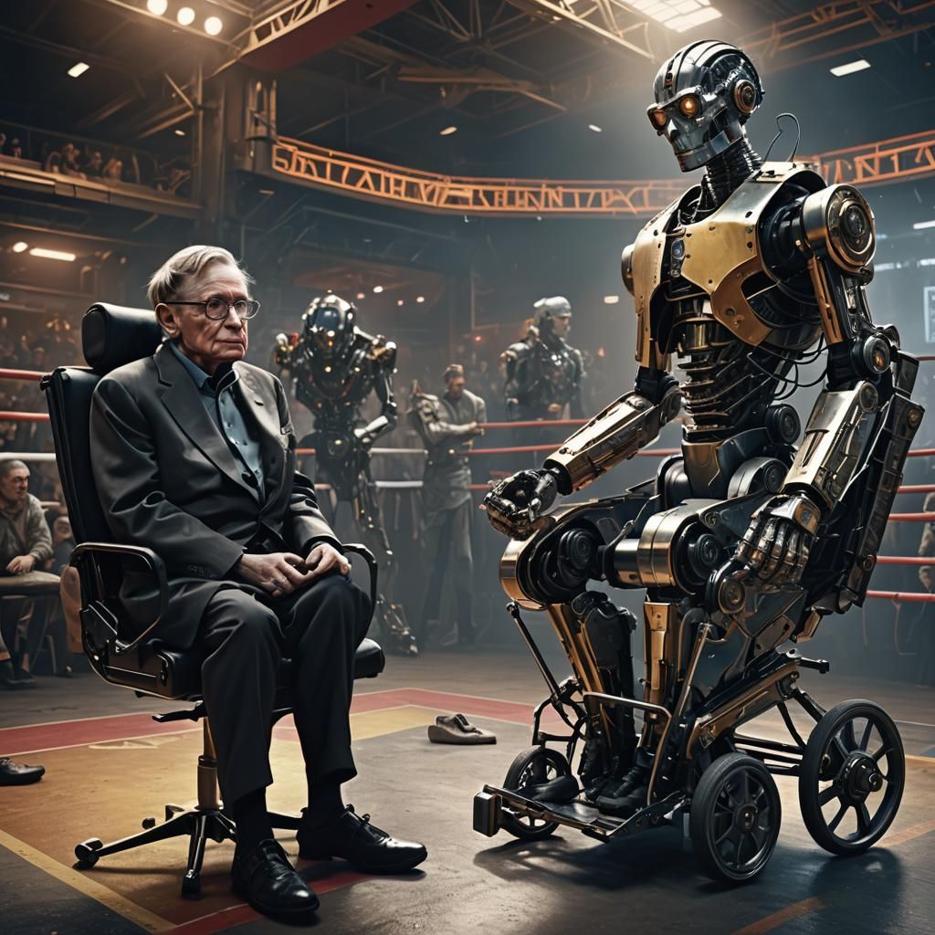 Hawking's Robot Boxing Match: An Unreal Engine 5 Artstation ...