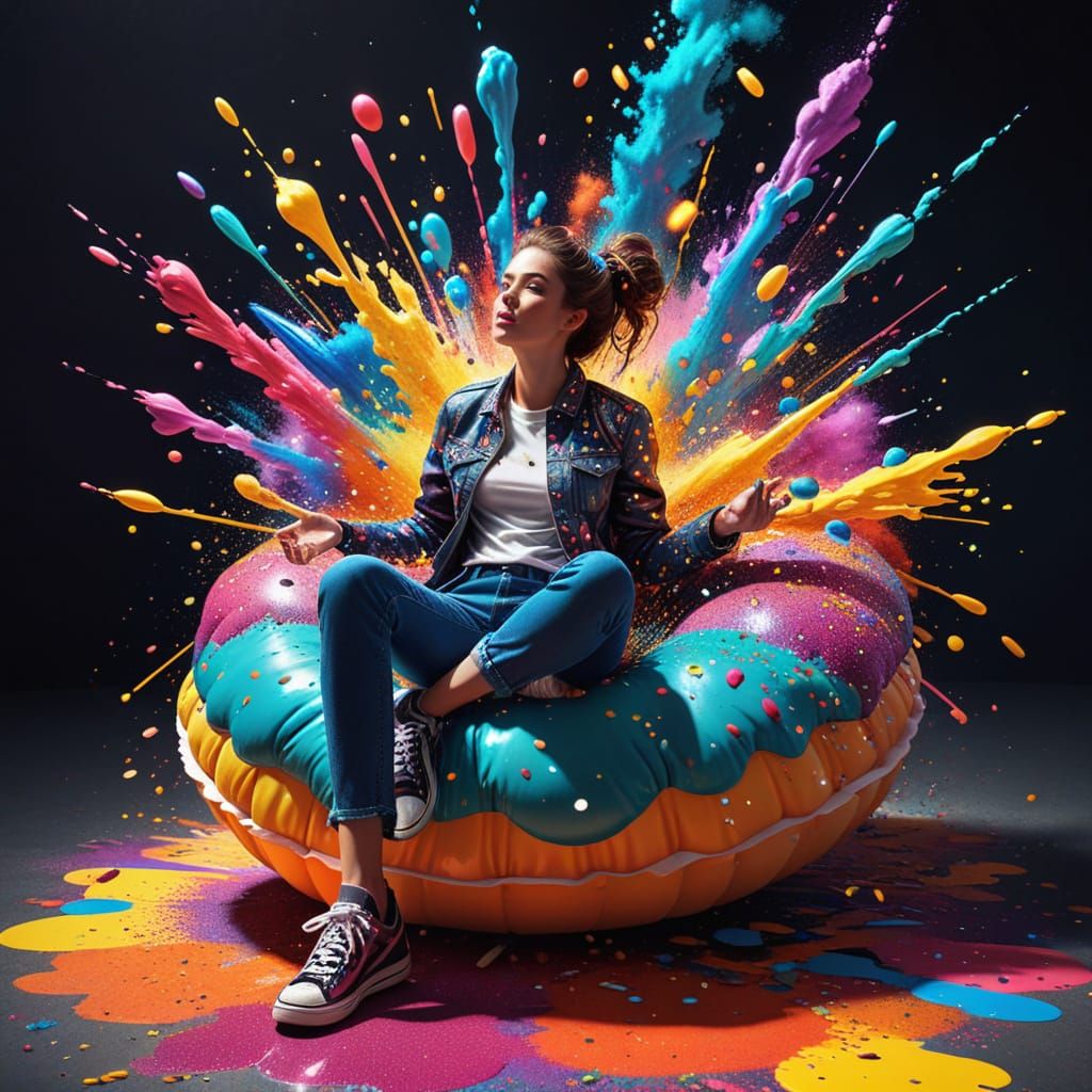 Glittering Pop Art Whimsy