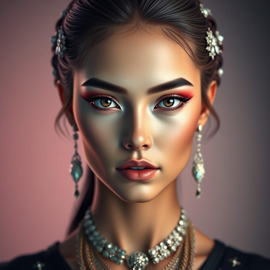 Ethereal Fantasy Portrait with Cinematic Makeup