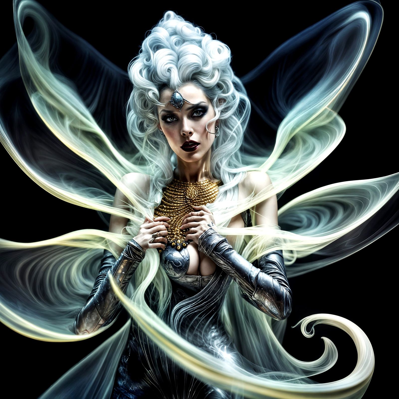 Extravagant Alien Characters in Bizarre Cosmic Dreamscape