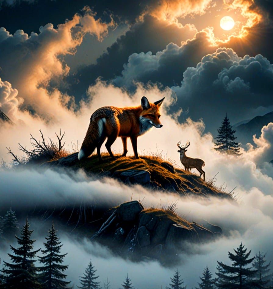 Intricate Cloudscapes at Sunset