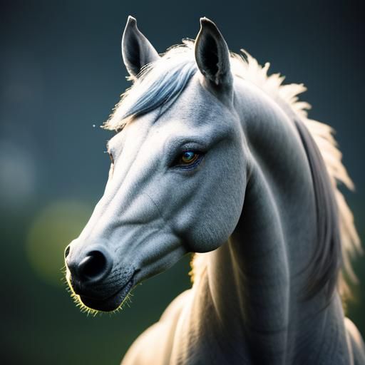 Alien Wolf-Horse in Professional Photography Style