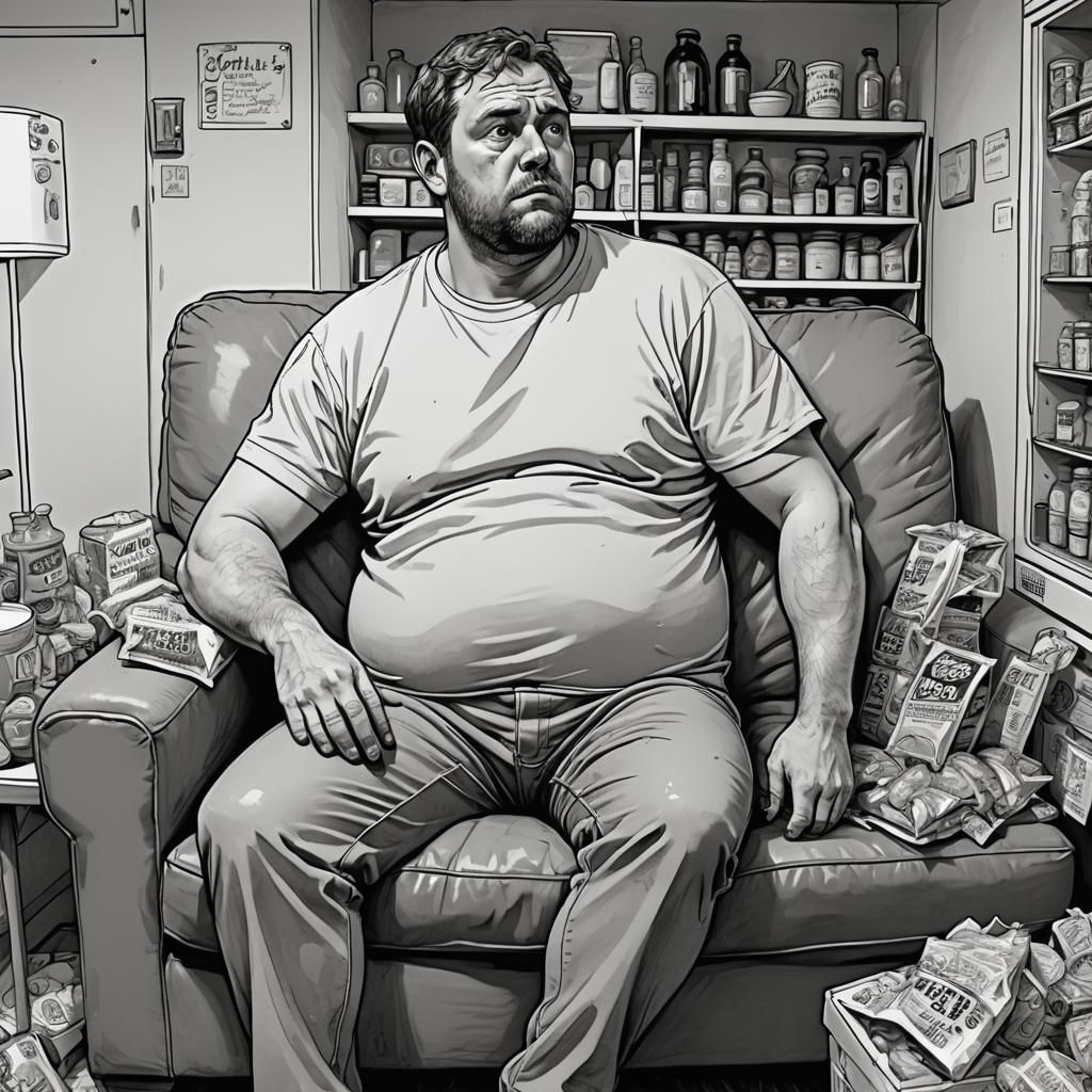 Dystopian Fridge Disaster: A Hyperdetailed Horror Scene