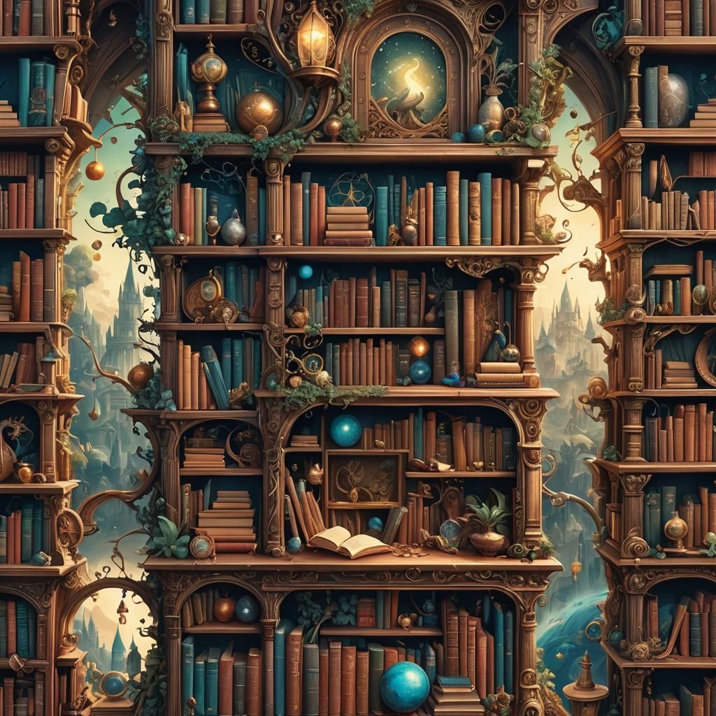 Bizarre Bookshelf of Magic: Fantasy Art