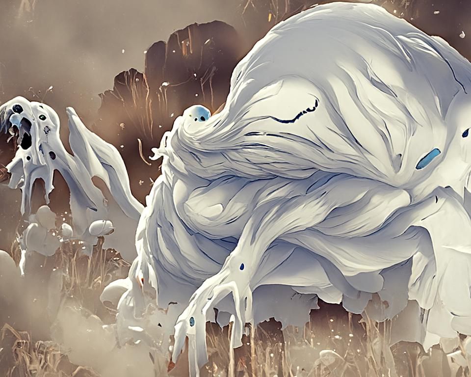 Terrifying Fungus Monster Digital Artwork