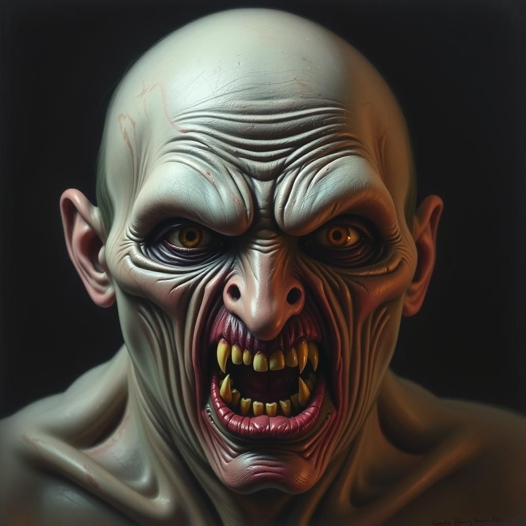 Nightmarish Dream: Grotesque Faces in Horror