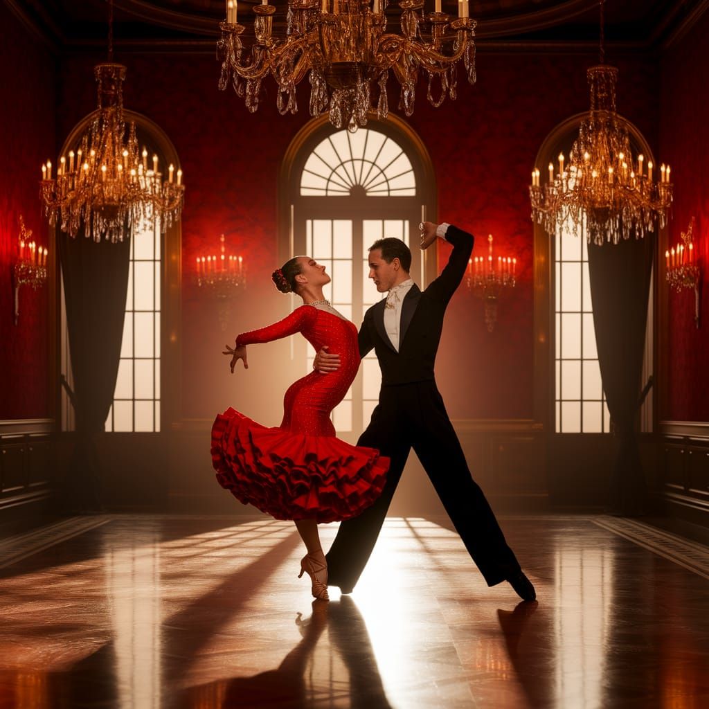 Passionate Pasa Doble in Ornate Ballroom