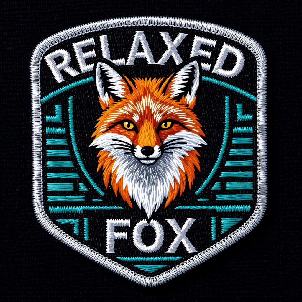 Sci-Fi Silver Fox Callsign Stitched Patch