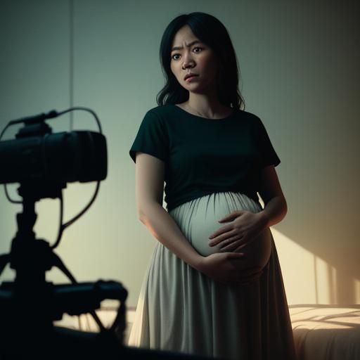 Dramatic Cinematic Image of Childbirth