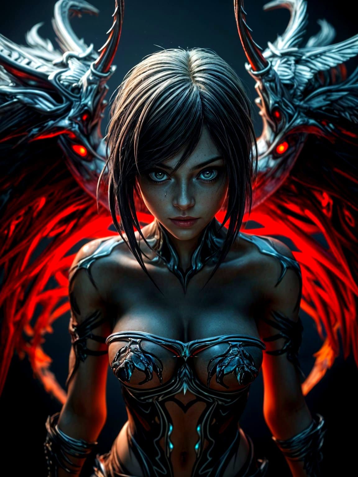 Detailed Sarah Kerrigan Digital Art Portrait