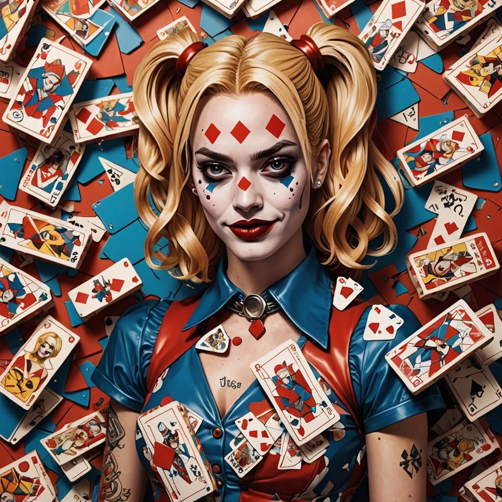 Harley Quinn in Dreamcore Style with Ethereal Details