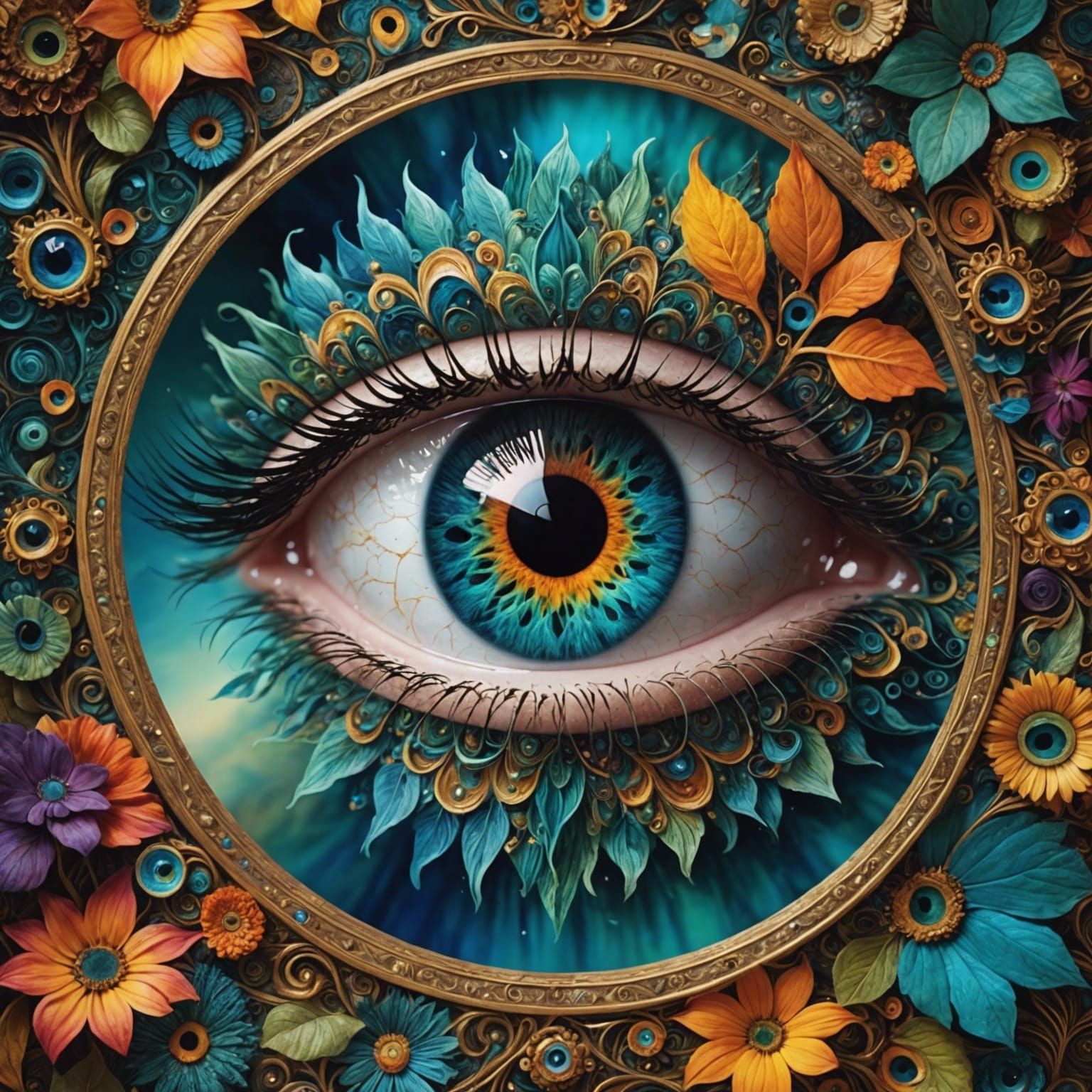 Rare Eye Color Captivates in Stunning Detail