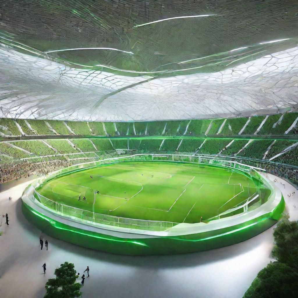 Futuristic Green Biomimetic Smart Sport Arenas