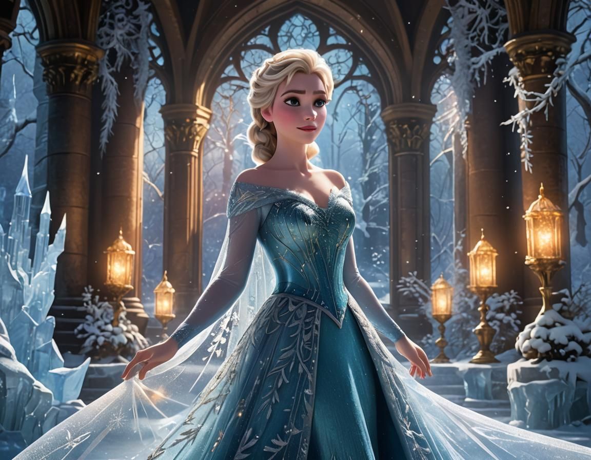 Queen Elsa's Ice Castle Grand Hall