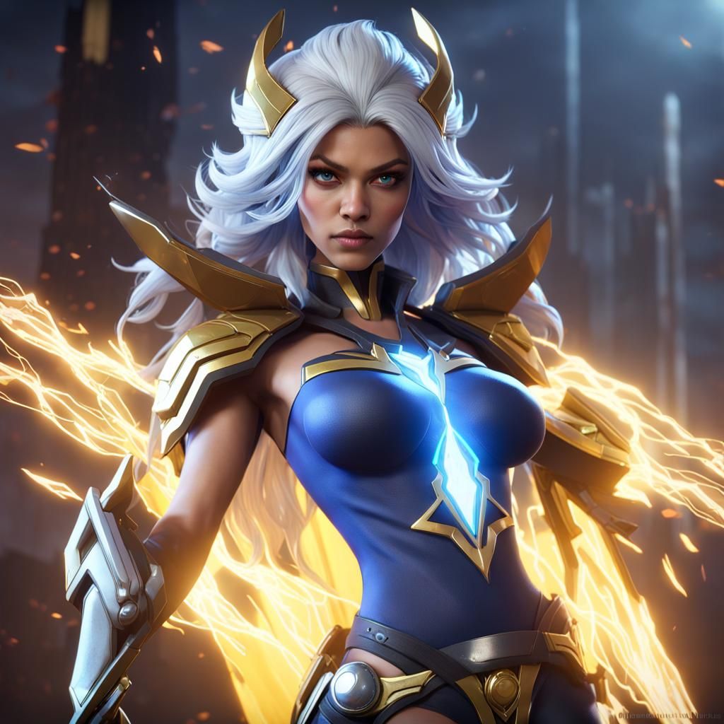 Eudora as Storm: Mobile Legends X-Men Crossover