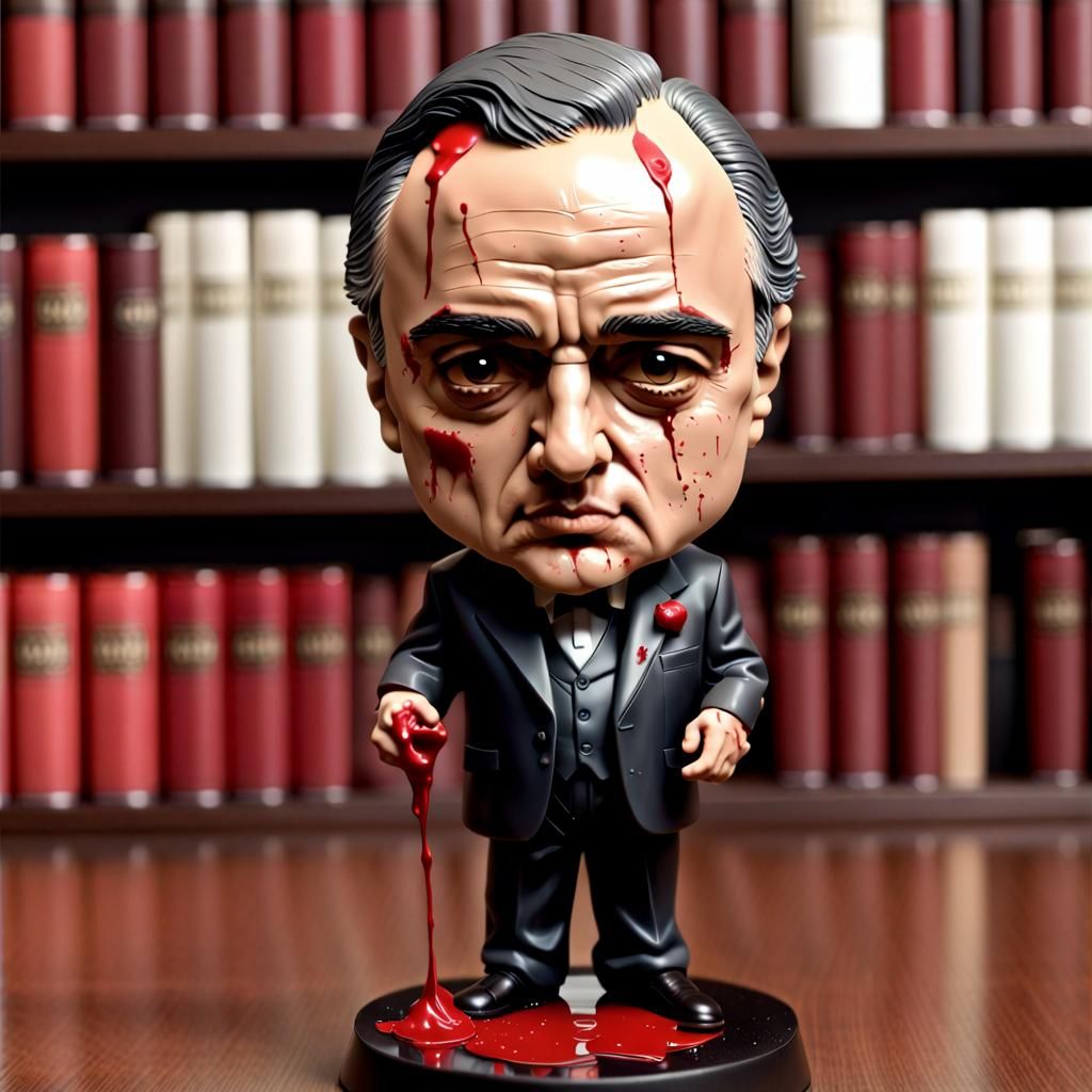 Godfather Bobblehead with Fake Blood, Fantasy Style