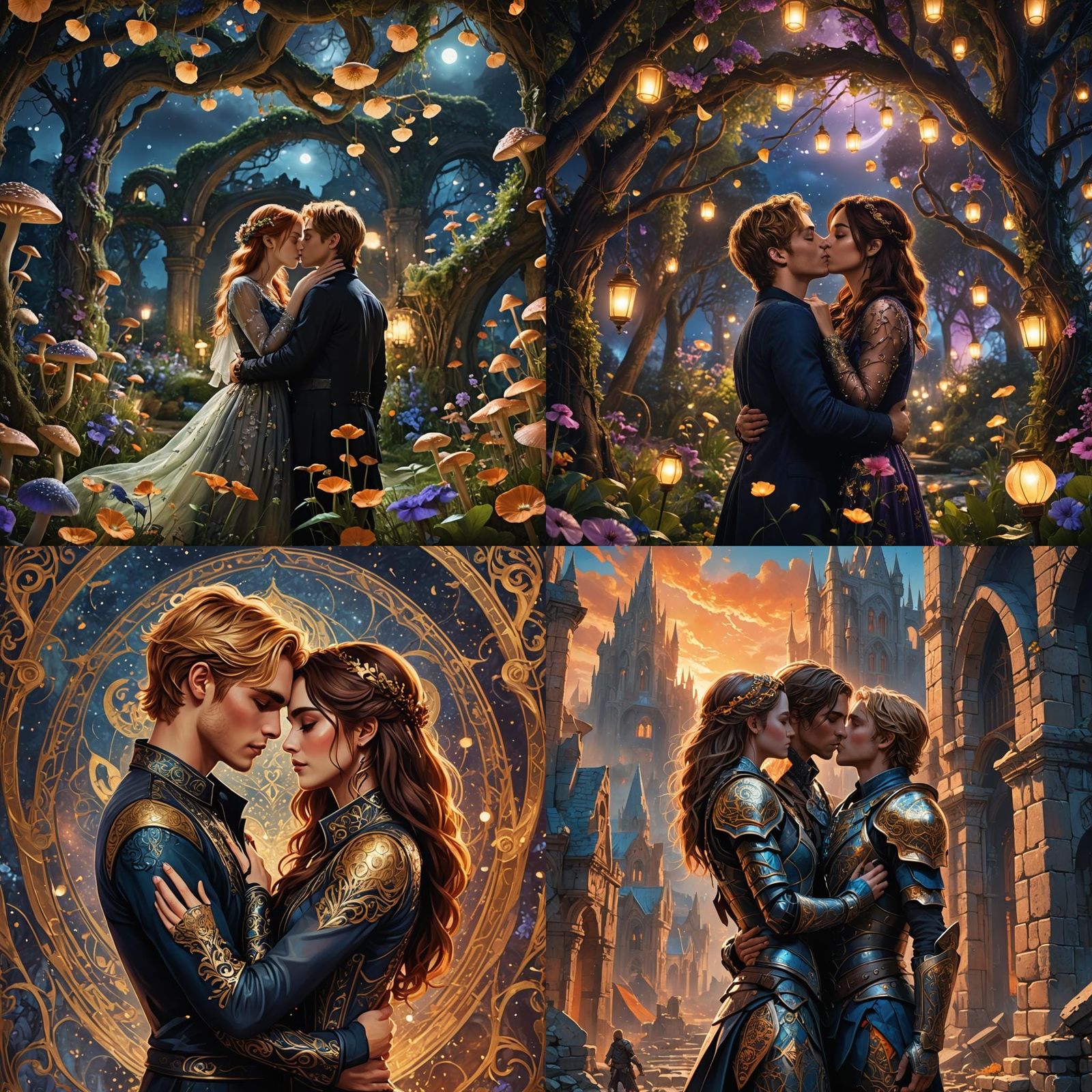Clare and Jace Kissing: Shadowhunters Fantasy Art