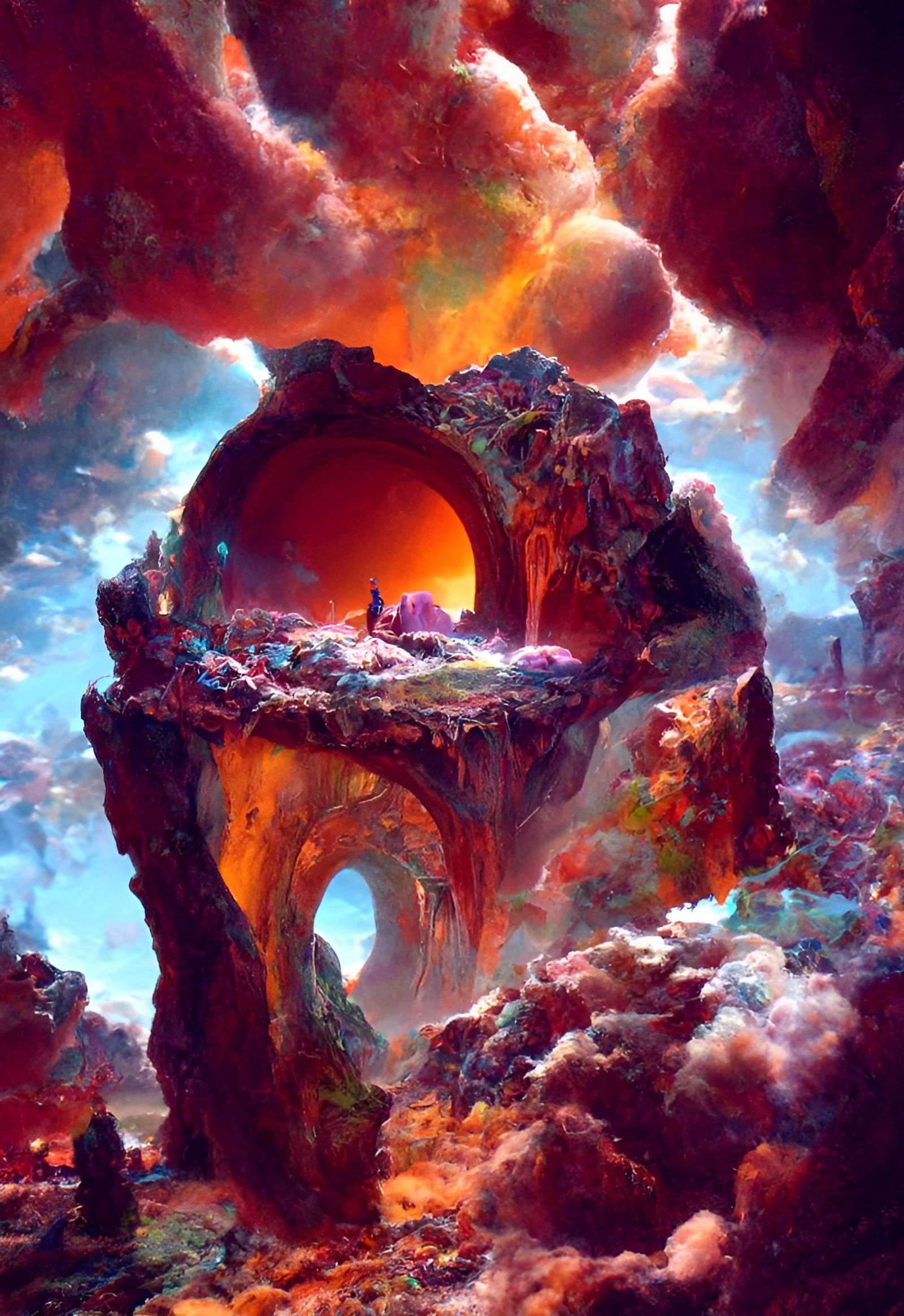 Magic Geode Portal Reveals Alien Garden