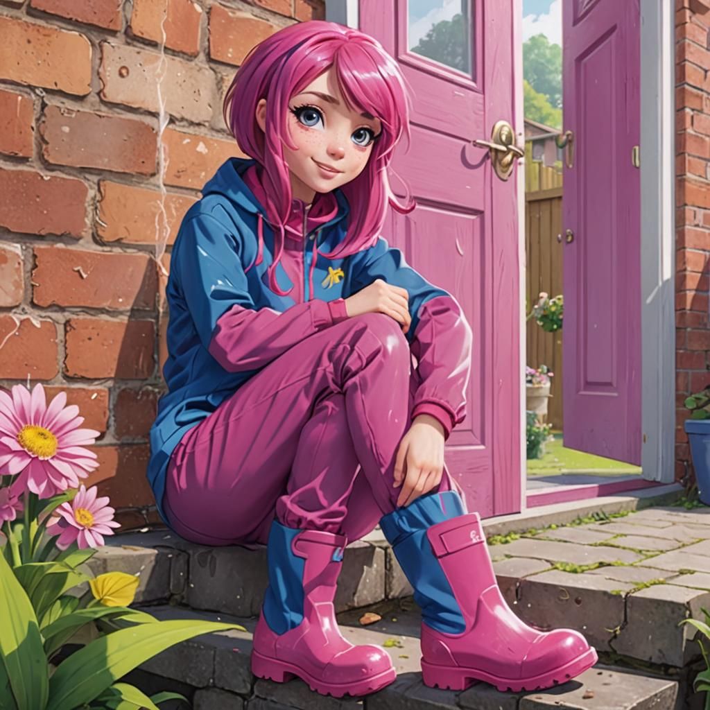 Human Babs Seed Relaxing After Gardening