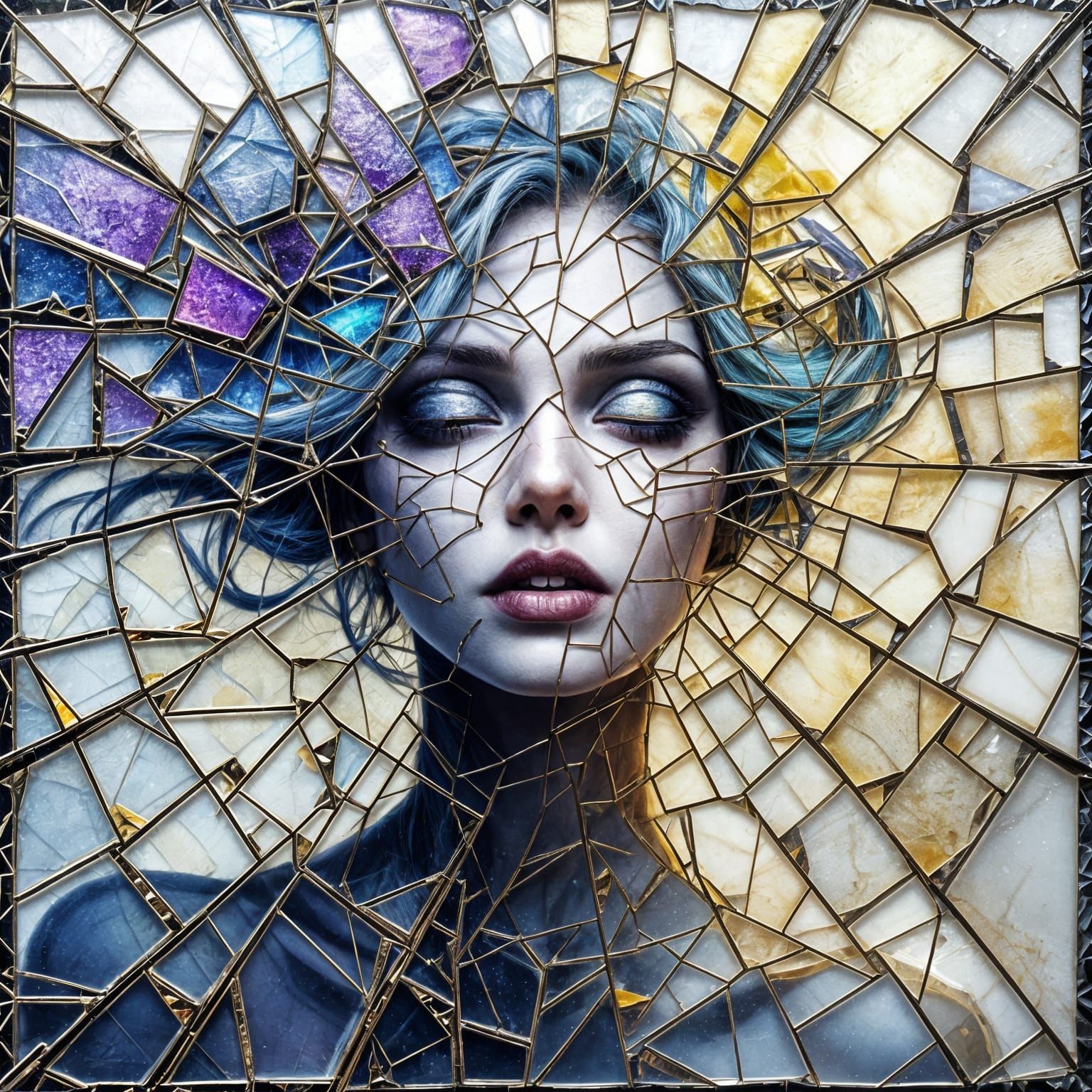 Shattered Crystal Maiden Mosaic