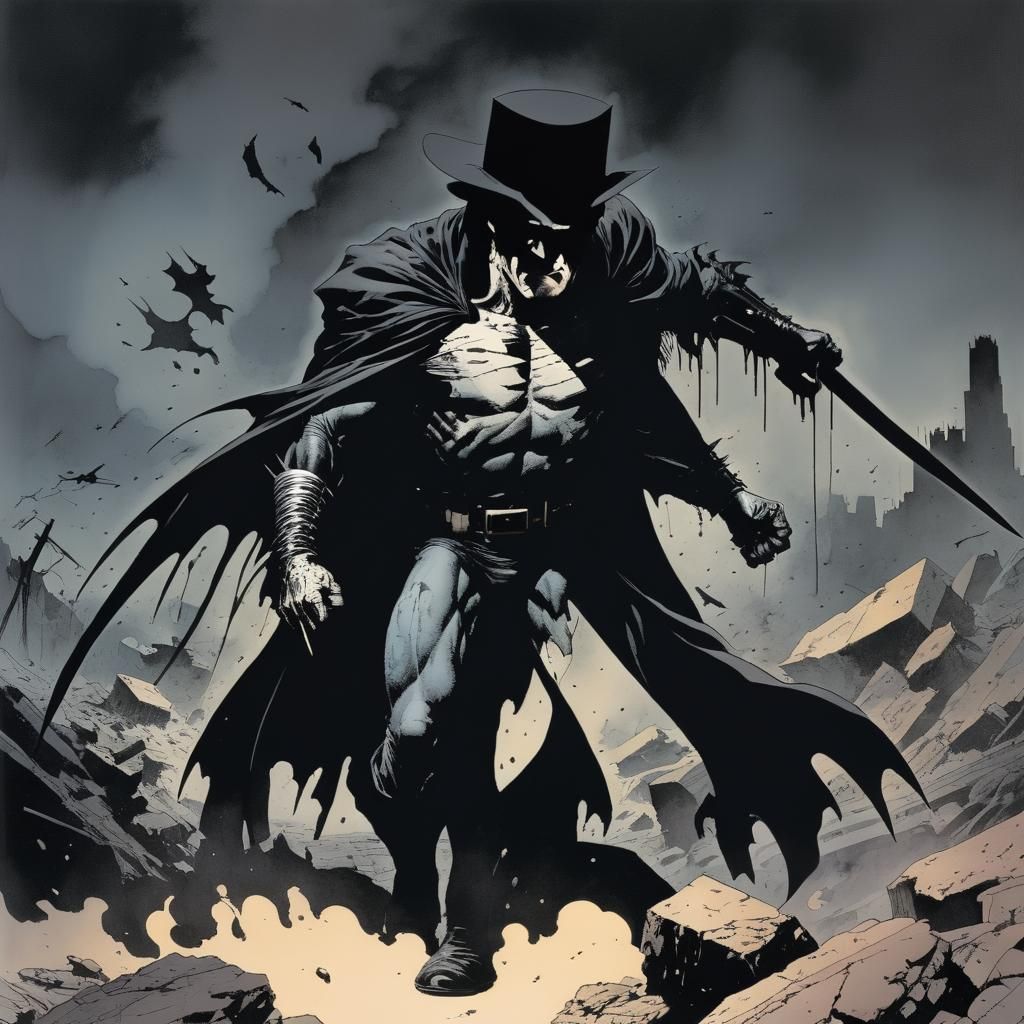 Grimdark Graphic Novel Style Image