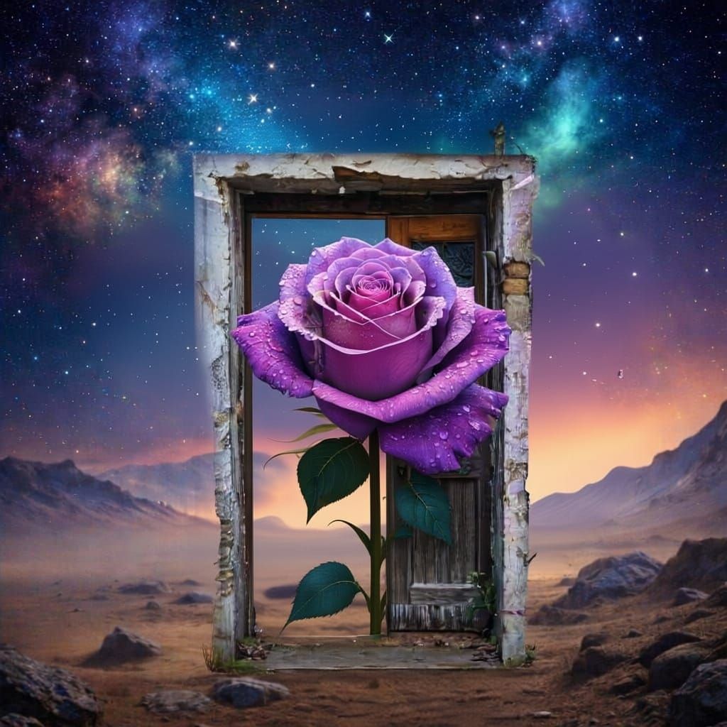 Mystical Rose and Door Fusion