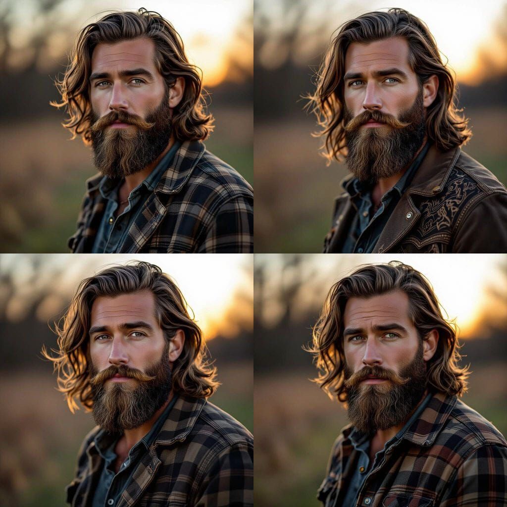 Country Hipster Man Posing for Dating App Profile
