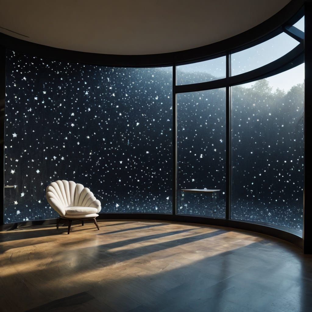 Velvet Starfield View from Glass Shell Room