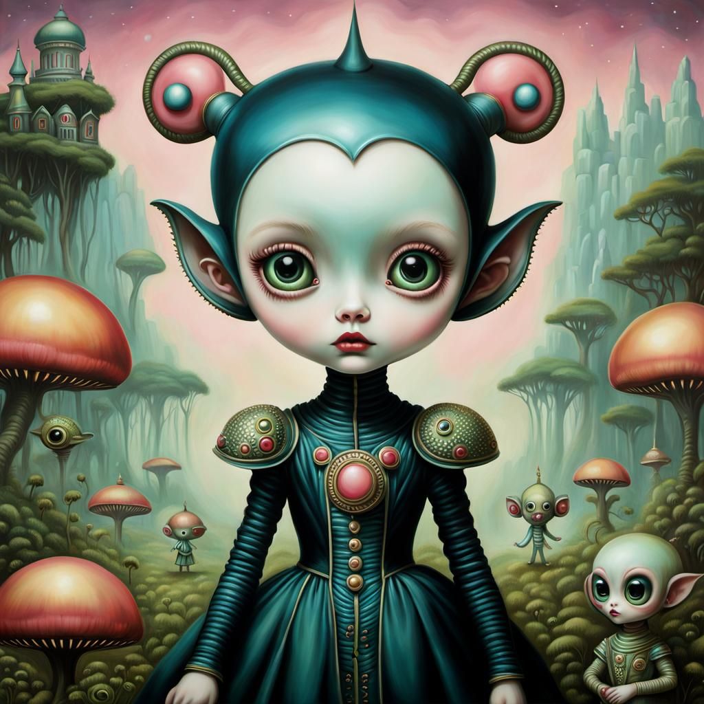 Pop Surrealism: Alien Child Creature