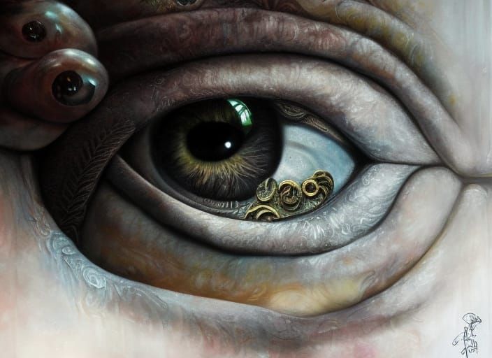 Surreal Eye: Artist's Soul in a Parallel Universe