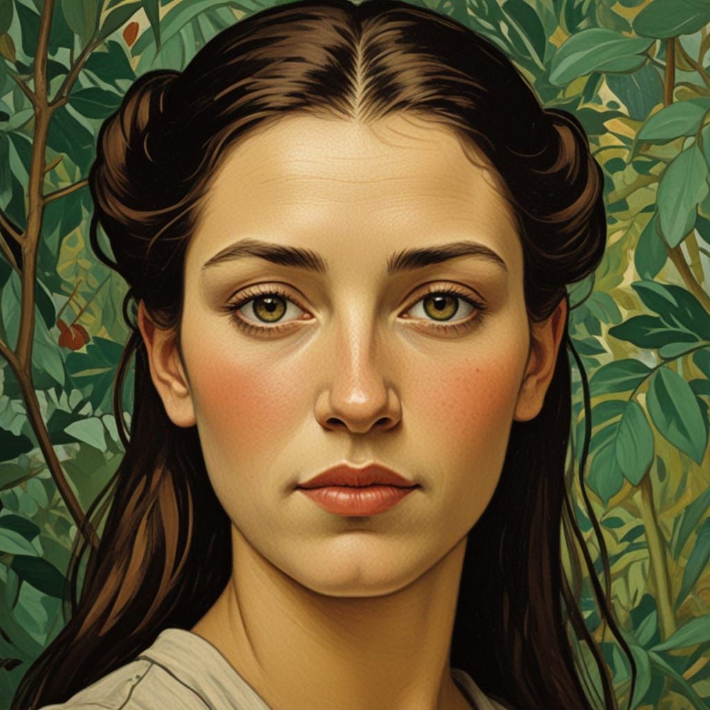 Impressionist European Art Print in Engraving Style