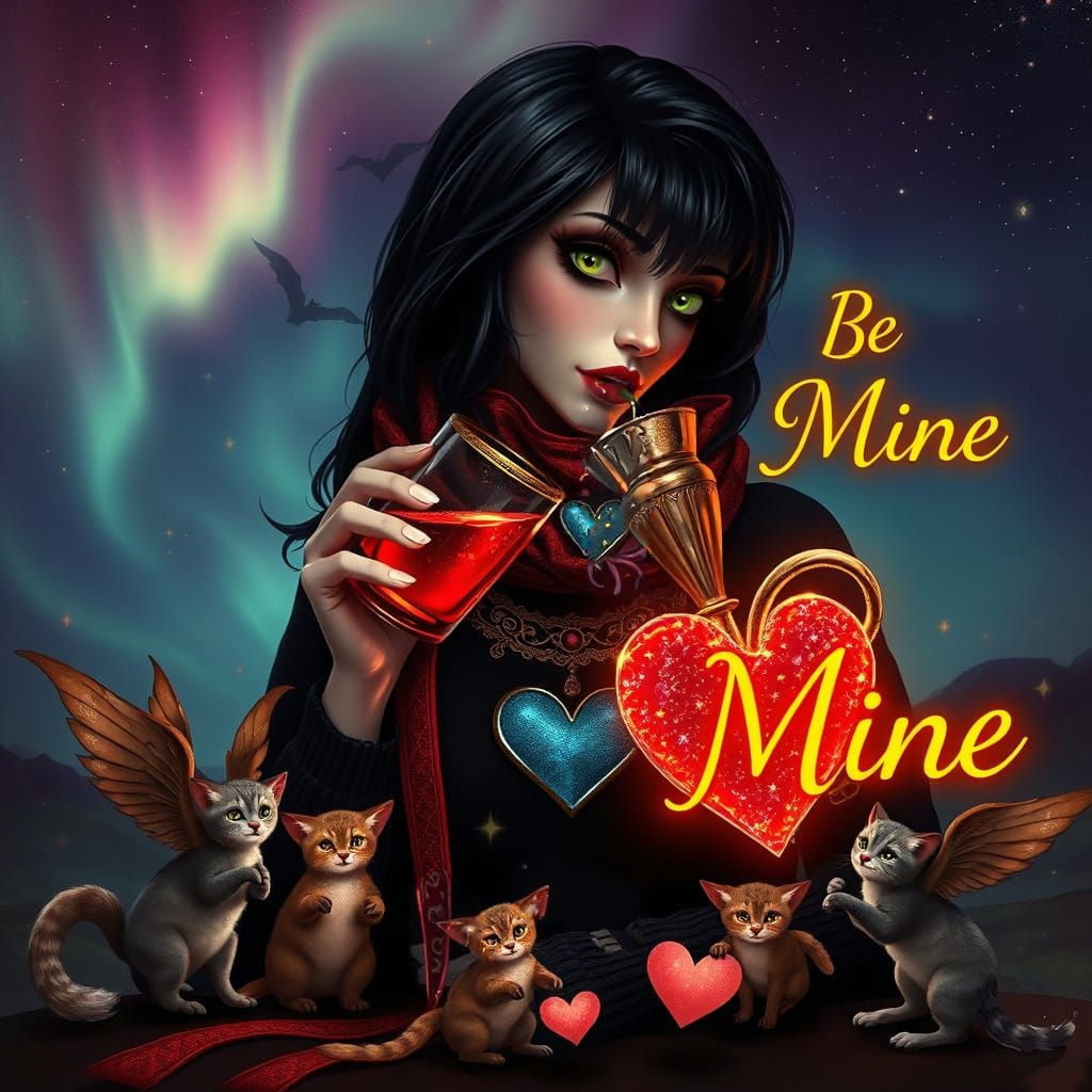 Vampiress Valentine's Night in a Celestial Wonderland