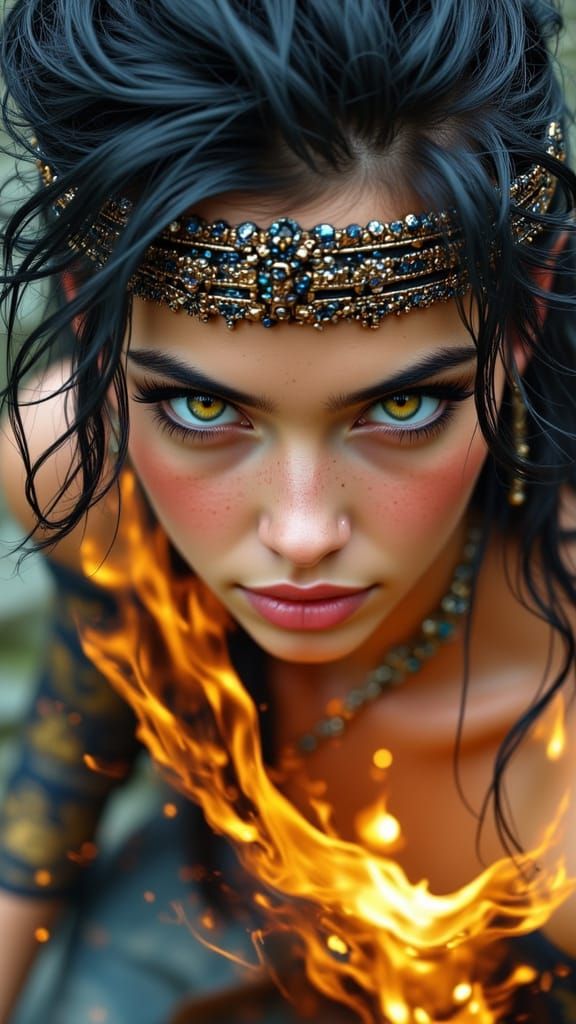 Fierce Anime Warrior Unleashes True Power