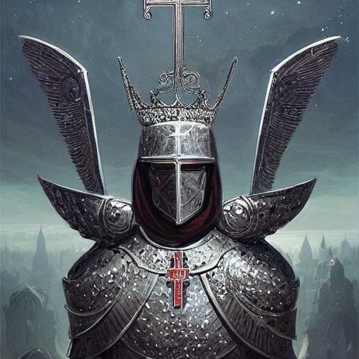 Otherworldly Knight with Star Armor and Void Sword
