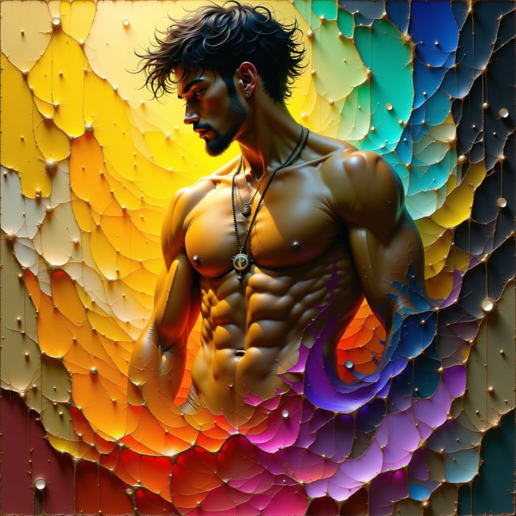 Dreamer in Baroque Style with Melting Colors